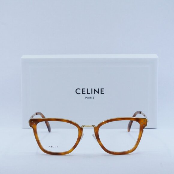 Final Price! Celine CL50002U 055 Havana Gold Eyeglasses - Picture 2 of 8